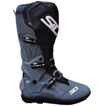 Bota Sidi Atojo Preto Cinza Cross Motocross Trilha Off Road