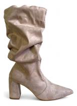 Bota Slouch Drapeada Enrugada Mailla