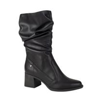 Bota Slouch Salto Bloco Médio Feminina Mississipi Preto 37 Bota Slouch Salto Bloco Médio Feminina Mississipi Preto 37