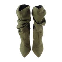 Bota Slouchy Caroline Camurça Army Bota Slouchy Caroline Camurça Army