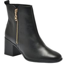 Bota Social Ankle Boot Cano Curto Couro Lançamento 224-003 Via Marte Bota Social Ankle Boot Cano Curto Couro Lançamento 224-003 Via Marte
