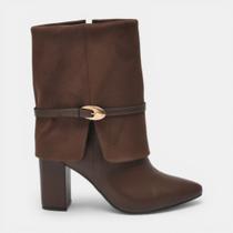 Bota Social Capa Via Marte Cano Curto Café Bota Social Capa Via Marte Cano Curto Café