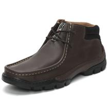 Bota Social Couro Masculino Bico Quadrado Cadarço Espumado Confortável Bota Social Couro Masculino Bico Quadrado Cadarço Espumado Confortável