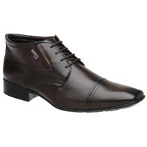 Bota Social Jota Pe Couro Marrom Boot 72451