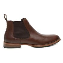Bota Social Marrom Chelsea Couro 20886S Bota Social Marrom Chelsea Couro 20886S