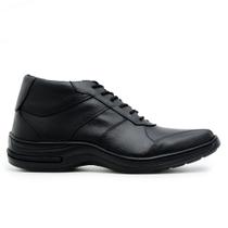 Bota Social Masculina Couro Legítimo Conforto Antistress Conforto