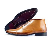 Bota Social Masculino Cano Baixo Exclusive Reta Oposta - 915 - Whisky