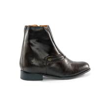 Bota Social Masculino em Couro Cor Marrom Cabedal Liso Clean e Zíper nas Laterais Cano Médio - CHACAL Bota Social Masculino em Couro Cor Marrom Cabedal Liso Clean e Zíper nas Laterais Cano Médio - CHACAL