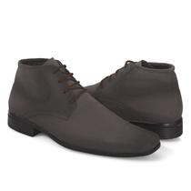 Bota Social Masculino San Lorenzo Cano Alto Confortavel Leve Elegante Bico Fino Nobuck