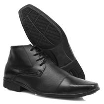 Bota Social Sapato Bico Fino Alongado Cadarço Preto Confortável Macia Estilo Italiano MODELO 1081 Bota Social Sapato Bico Fino Alongado Cadarço Preto Confortável Macia Estilo Italiano MODELO 1081