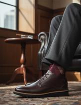 Bota Social Sapato Casual Masculino Confortável Elegante