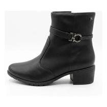 Bota Softli Cano Curto Salto Bloco REF:10068.10425