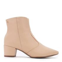 Bota Softli Salto Bloco - Feminina - Bege - 39