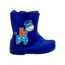 Bota stuf emborrachada com cano médio ref:sb0351 menino