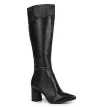Bota Tanara Feminina Em Couro Cano Longo Salto Bloco T9564 Cor:CarameloTamanho:34 Bota Tanara Feminina Em Couro Cano Longo Salto Bloco T9564 Cor:CarameloTamanho:34