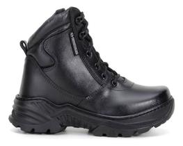 Bota Tática Cano Médio Spectrun Bristol Preta Couro Policia