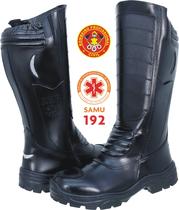 Bota Tática Force Militar Cano Longo Bombeiros Couro (CA) Tamanho: 42 Bota Tática Force Militar Cano Longo Bombeiros Couro (CA) Tamanho: 42