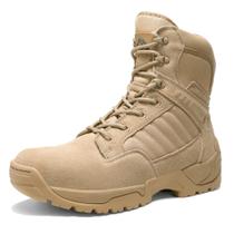 Bota Tática Militar de Couro NORTIV 8 Combat 15 cm Areia 8,5W