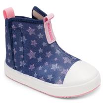 Bota / tenis infantil pimpolho 0028617c marinho / rosa - 16 ao 21 -
