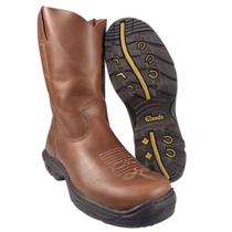 Bota Tênis Masculina Exclusividade Classic Couro Havana Sola Antiderrapante Country Ref. BTN/B-CH4