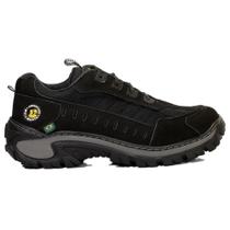 Bota Tênis Masculino Adventure Couro Legítimo Cano Baixo Tamanho:45Cor:Preto Bota Tênis Masculino Adventure Couro Legítimo Cano Baixo Tamanho:45Cor:Preto