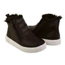 Bota tênis ploc cano alto infantil menina forrada de pelúcia anatõmico Bota tênis ploc cano alto infantil menina forrada de pelúcia anatõmico