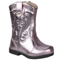 Bota Texana Ana Castela Menina Feminina Infantil Confortável Saltinho Baixo Cano Longo Country Bota Texana Ana Castela Menina Feminina Infantil Confortável Saltinho Baixo Cano Longo Country