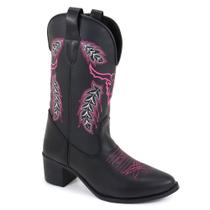 Bota Texana Bico Fino Bordada Bota Texana Bico Fino Bordada