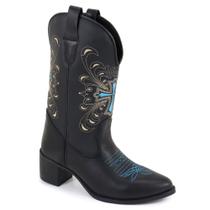 Bota Texana Bico Fino Bordada Bota Texana Bico Fino Bordada