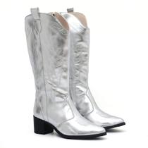 Bota texana bordada