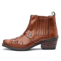 Bota Texana Butina Country Masculino Couro Legitimo Elástico Bota Texana Butina Country Masculino Couro Legitimo Elástico