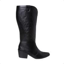 Bota Texana Cano Alto Feminina Western Country Salto Grosso