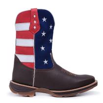 Bota Texana Cano Longo Country Sola Borracha Bico Quadrado Masculina