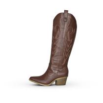 Bota Texana Cano Longo Terra Cor:TerraTamanho:36
