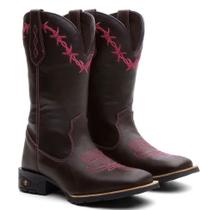 Bota Texana Country Arame Rosa