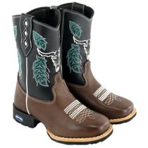 Bota Texana Country Cano Longo Linha Kids Meninos