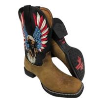 Bota Texana Country De Cowboy Usar No Rodeio Goyazes Oficial Couro Dallas Ref - 201555-CF Bota Texana Country De Cowboy Usar No Rodeio Goyazes Oficial Couro Dallas Ref - 201555-CF