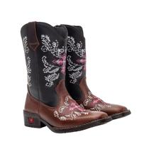 Bota Texana Country Infantil Texas Gold de Couro 10000
