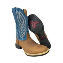 Bota Texana Country Masculina Goyazes Dallas Turquesa Ref. 233001-CF