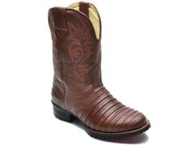 Bota Texana Country masculina marrom 902