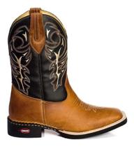 Bota Texana Couro Legitimo Masculina Cano Alto Bico Quadrado Bota Texana Couro Legitimo Masculina Cano Alto Bico Quadrado