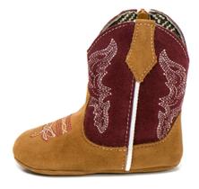Bota Texana Feminina Botina Infantil Costura Reforçada Confortável Cano Logo Bordado