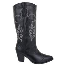 Bota Texana Feminina Camurça Bordada Cano Anto Bota Country Bota Texana Feminina Camurça Bordada Cano Anto Bota Country