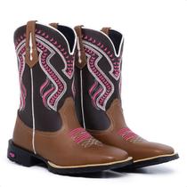 Bota Texana Feminina Country Bico Quadrado Botina Cano Medio Bordado Cavalgada Txc Bota Texana Feminina Country Bico Quadrado Botina Cano Medio Bordado Cavalgada Txc