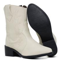 Bota Texana Feminina Country Confort Bico Fino Pelepincel