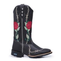 Bota Texana Feminina em Couro Country Bordado Cano Longo - Carrero Boots