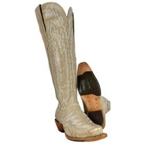 Bota Texana Feminina Goyazes Bico Fino Couro Waco Off White Com Bordado Ref259801CC03 Bota Texana Feminina Goyazes Bico Fino Couro Waco Off White Com Bordado Ref259801CC03