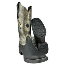 Bota Texana Feminina Goyazes Couro Pit Preto Ref: 233202-CK