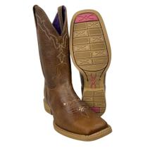 Bota Texana Feminina Jácomo Bico Quadrado Couro Fóssil Bufalino Saar Com Bordado Creme Ref.4841UFA Bota Texana Feminina Jácomo Bico Quadrado Couro Fóssil Bufalino Saar Com Bordado Creme Ref.4841UFA