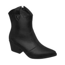 Bota Texana Feminina Metalizada Prata Country Jeans Western